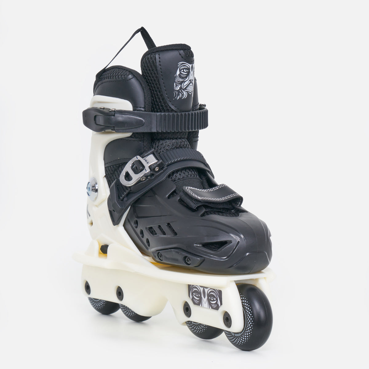 Kaltik K Junior Adjustable Aggressive Skates - Black / Nylon Heel