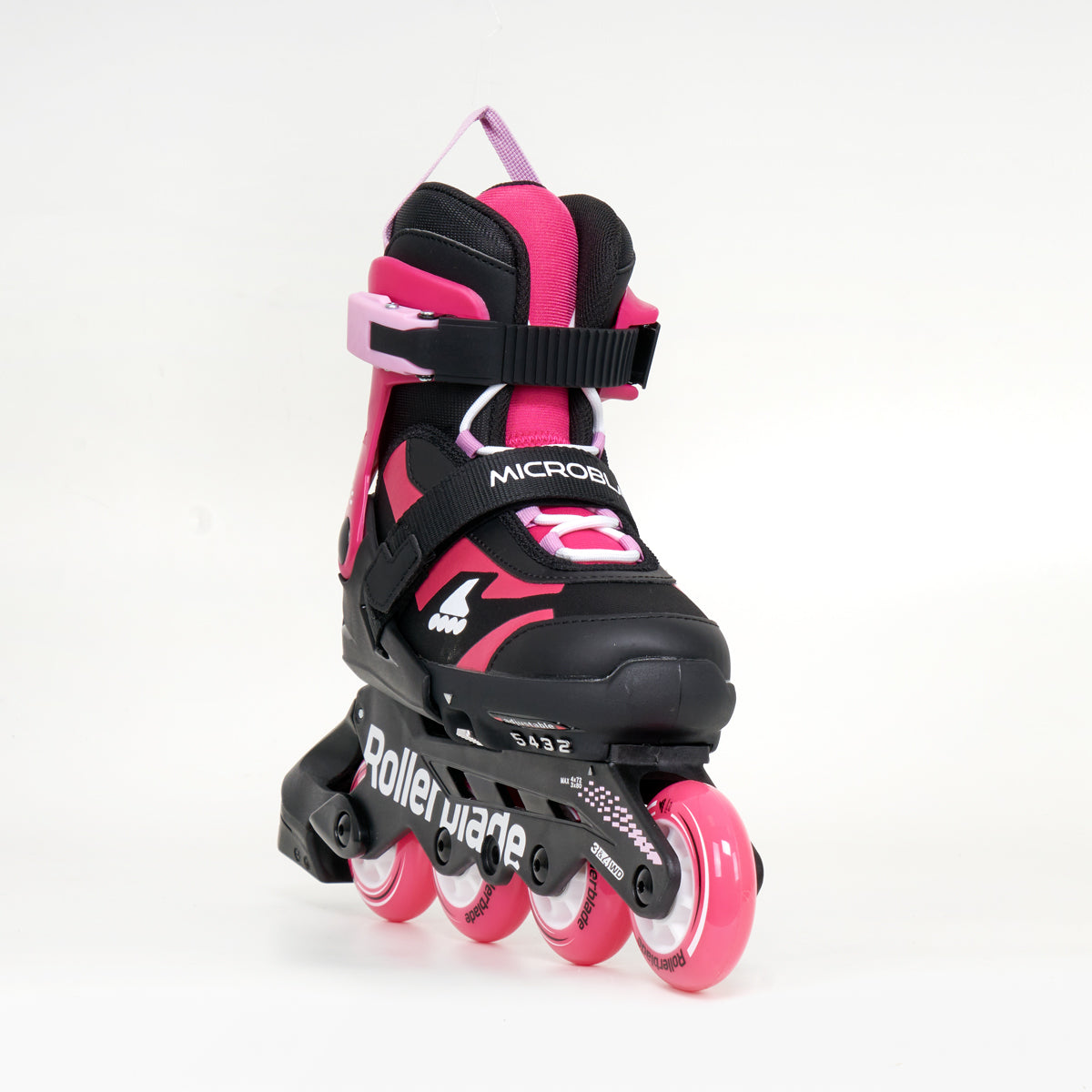Rollerblade Microblade Combo Junior Adjustable Inline Skates - Black / Pink