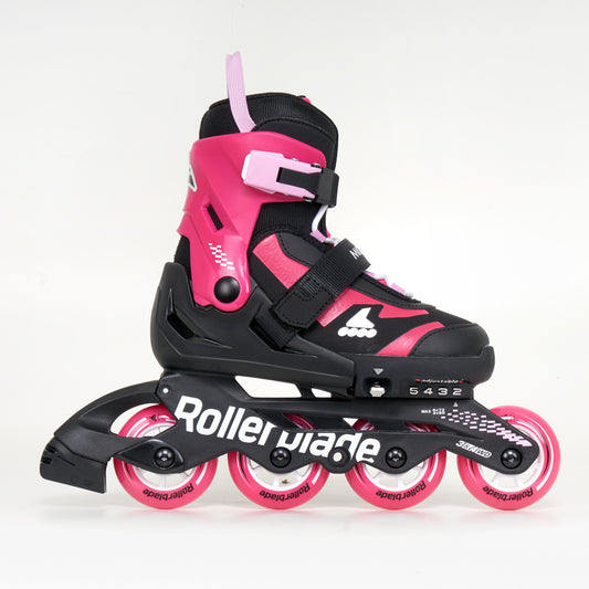 Microblade Combo Junior Adjustable Inline Skates - Black / Pink