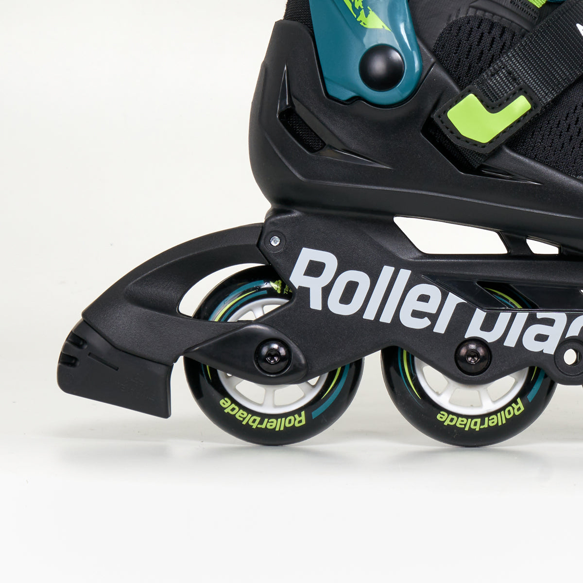 Rollerblade Microblade XT Junior Adjustable Inline Skates - Black / Petrol Green