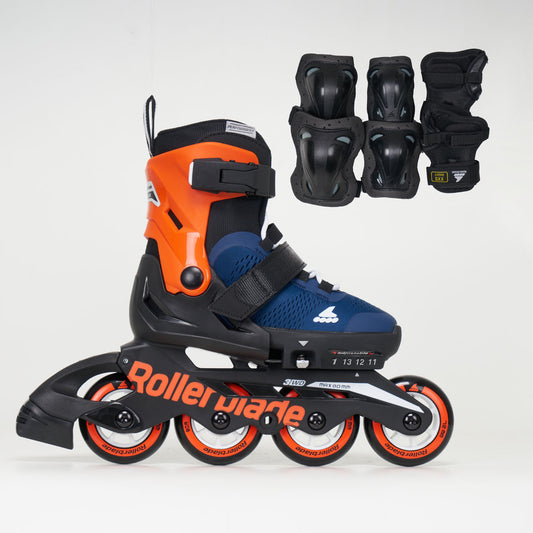 Rollerblade Combo Junior Skate Pack - Blue / Orange