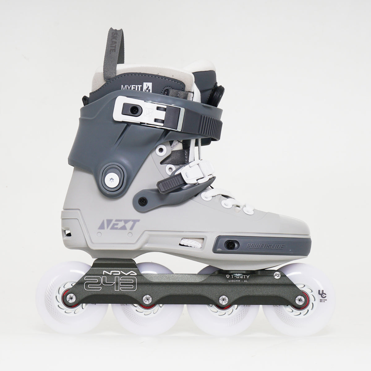 Powerslide Next 80 Inline Skates - Asphalt Grey