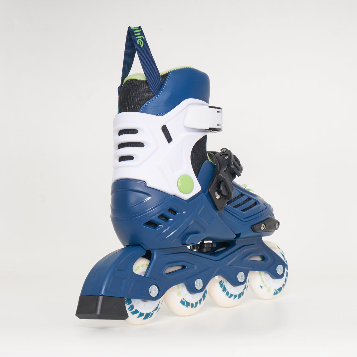 Playlife Khaan Adjustable Kids Skates - Deep Blue