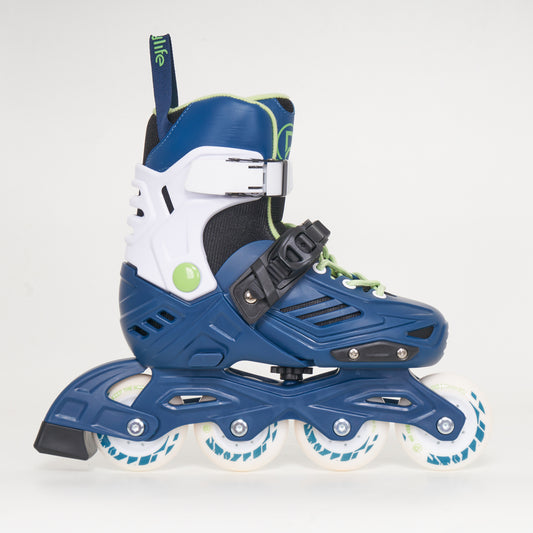 Playlife Khaan Adjustable Kids Skates - Deep Blue