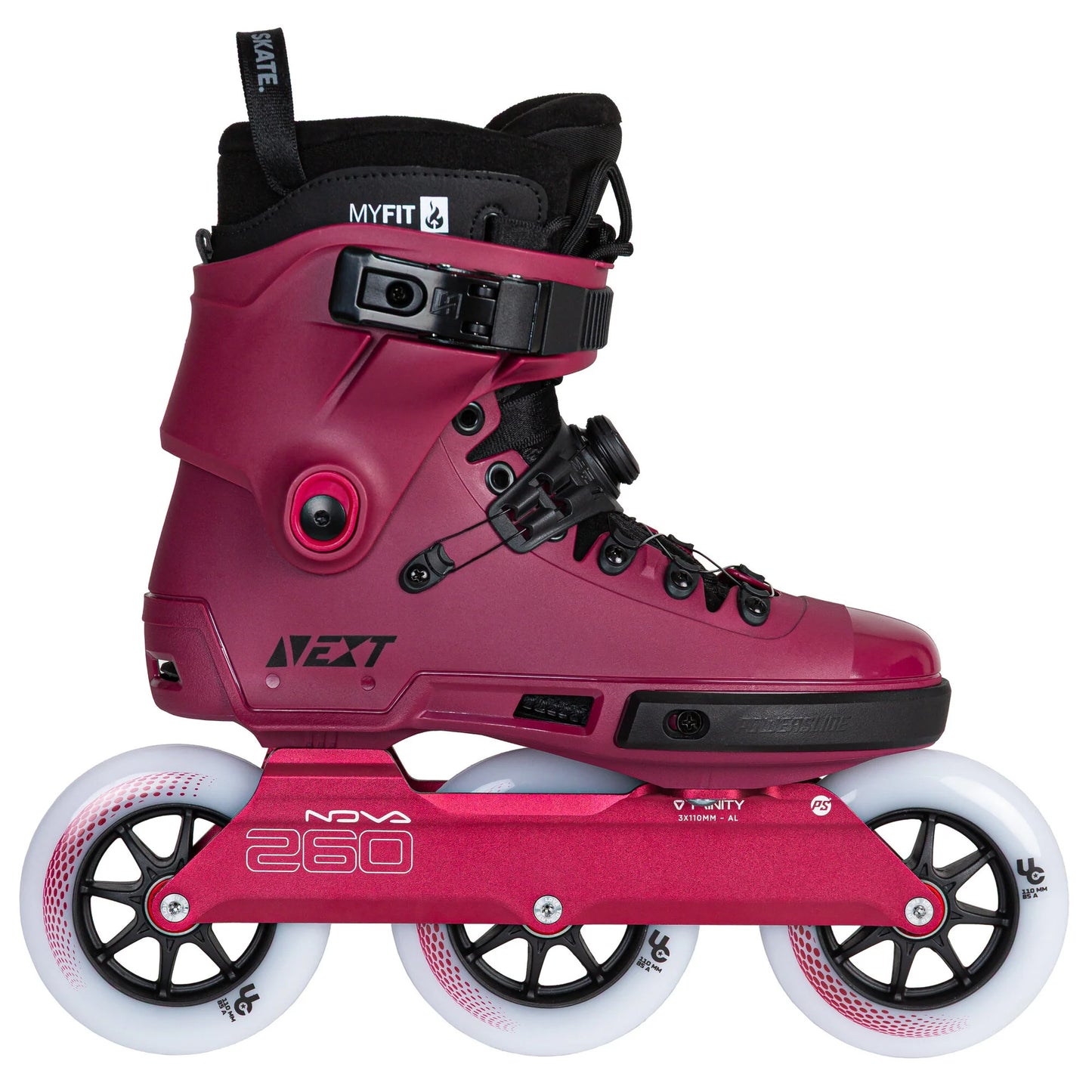 Powerslide Next 2.0 PDS Pro 110 Skates - Merlot