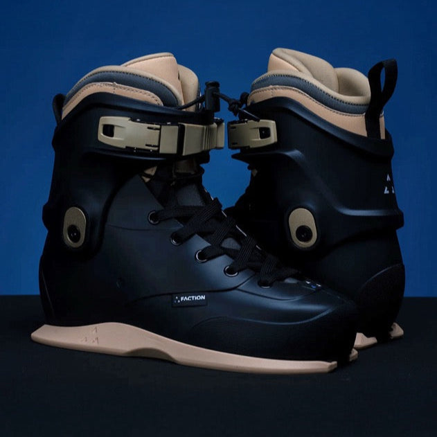 Faction Plastiks V1 Black Skates – Boot Only [PRE ORDER]