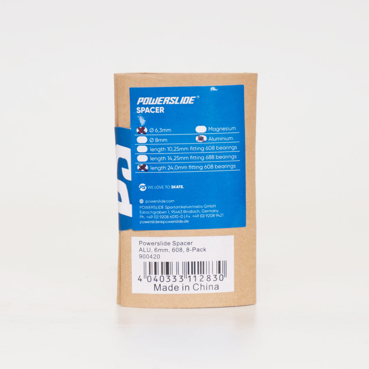 Powerslide 6.3mm bearing Spacers - Loco Skates