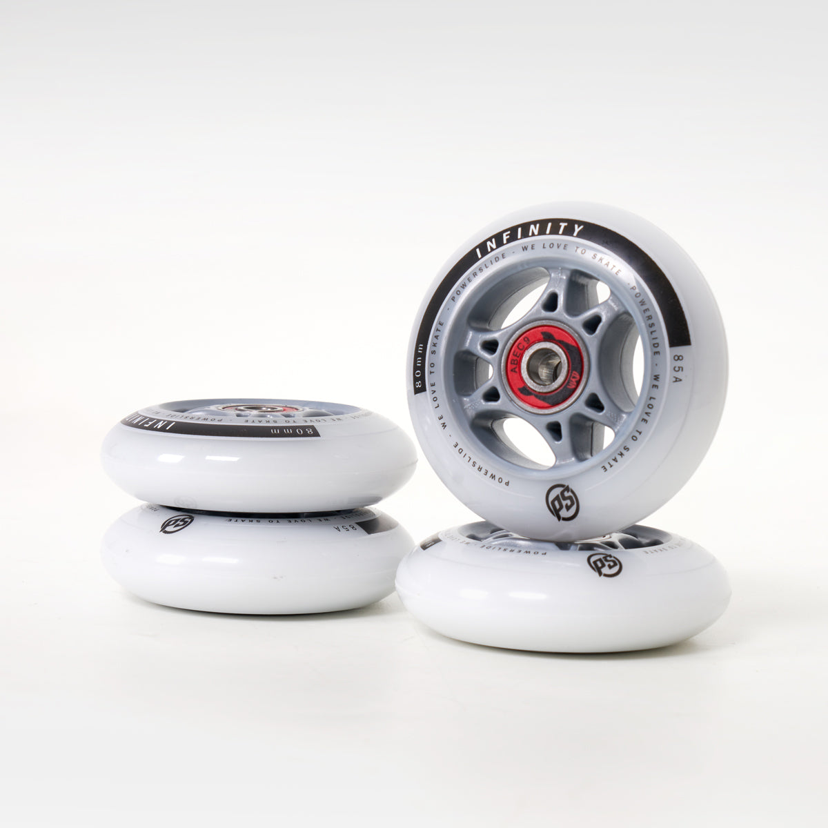 Powerslide Infinity 80mm Wheels w/Wicked Bearing - 4 Set