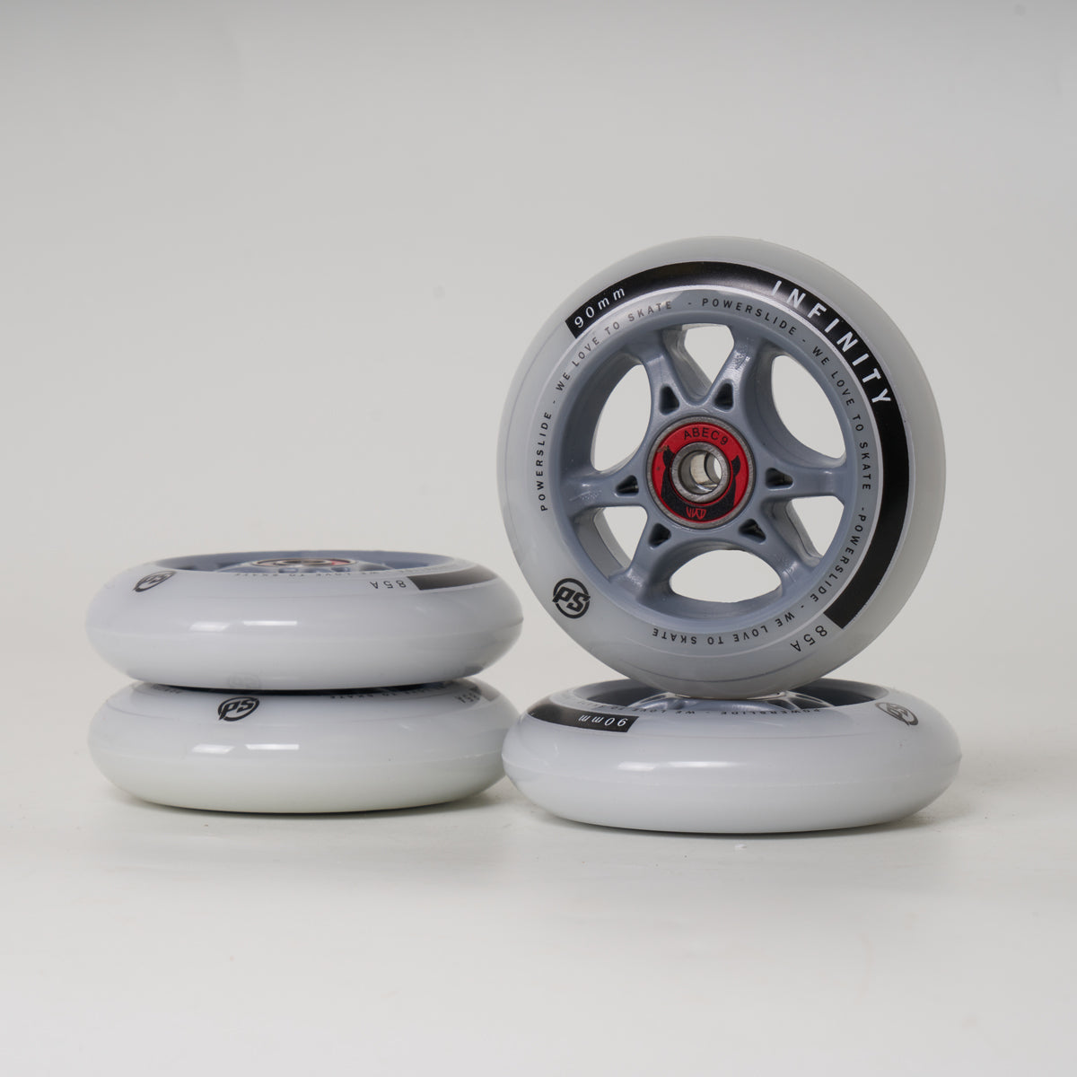 Powerslide Infinity 90mm Wheels w/Wicked Bearing - 4 Set