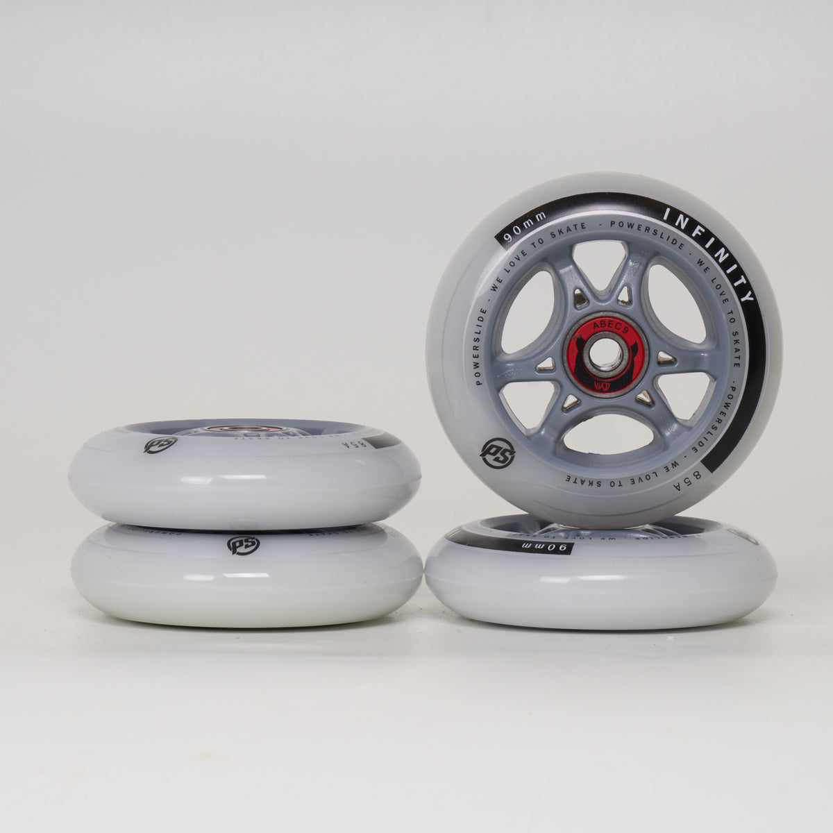 Powerslide Infinity 90mm Wheels w/Wicked Bearing - 4 Set
