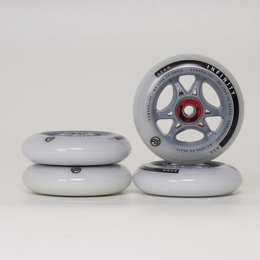 Powerslide Infinity 90mm Wheels w/Wicked Bearing - 4 Set