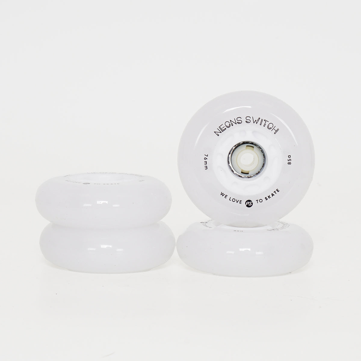 Powerslide Neons Switch 76mm LED - Multicoloured Light-Up Wheels