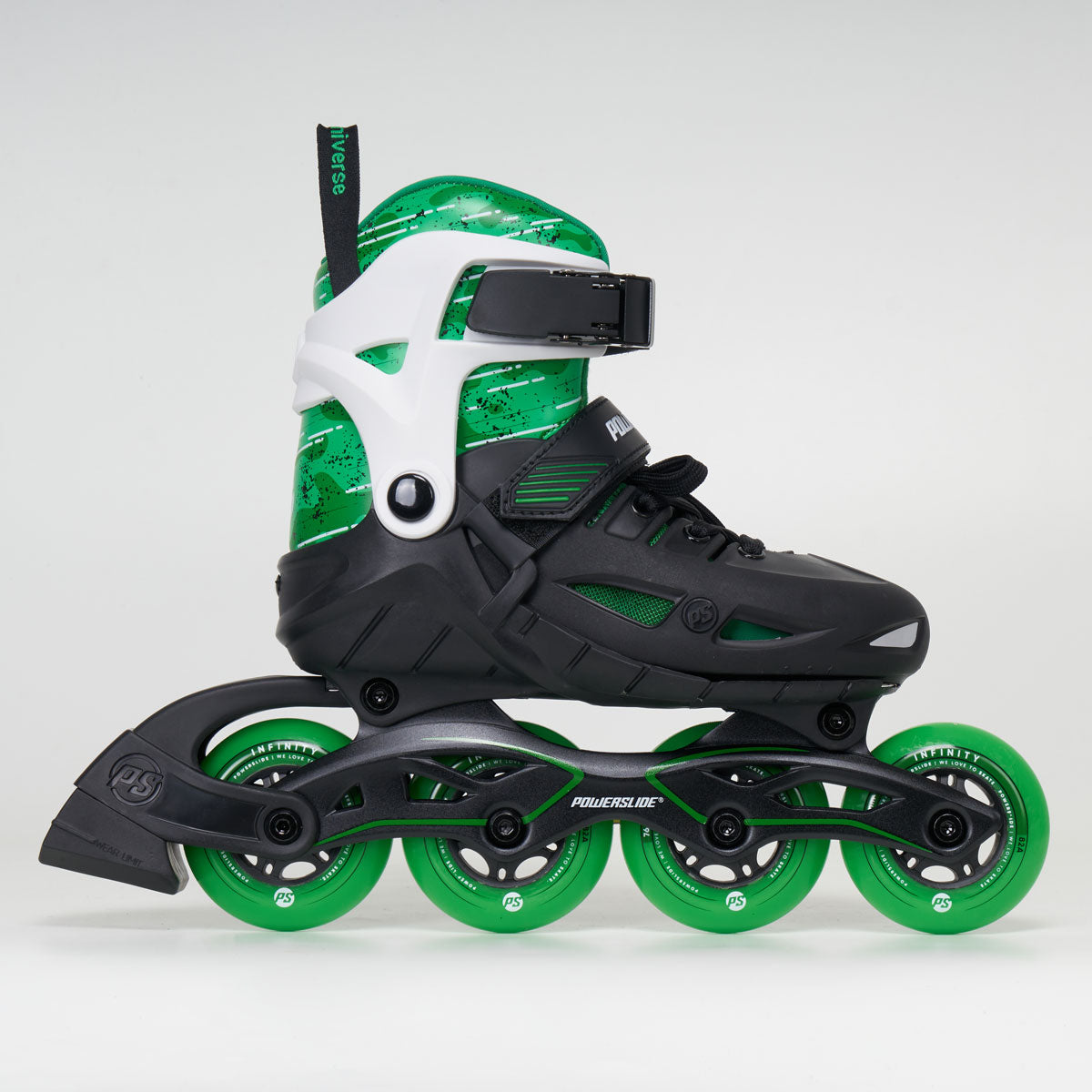 Powerslide Phuzion Universe Size Adjustable Junior Skates - Green