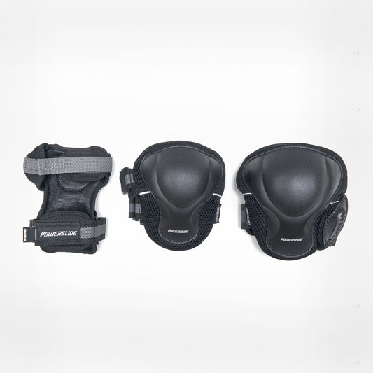 Powerslide Pro mens Tri pack Black Pad Set