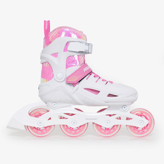 Powerslide Universe II Adjustable Kids Skates - Pink/White