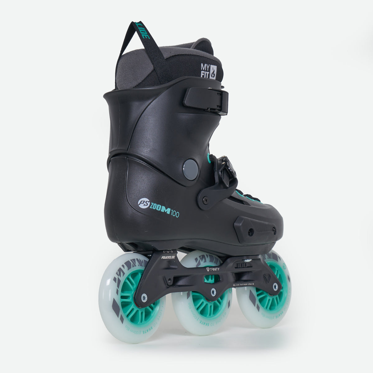 Powerslide Zoom Pro 100 Skates — Black / Mint