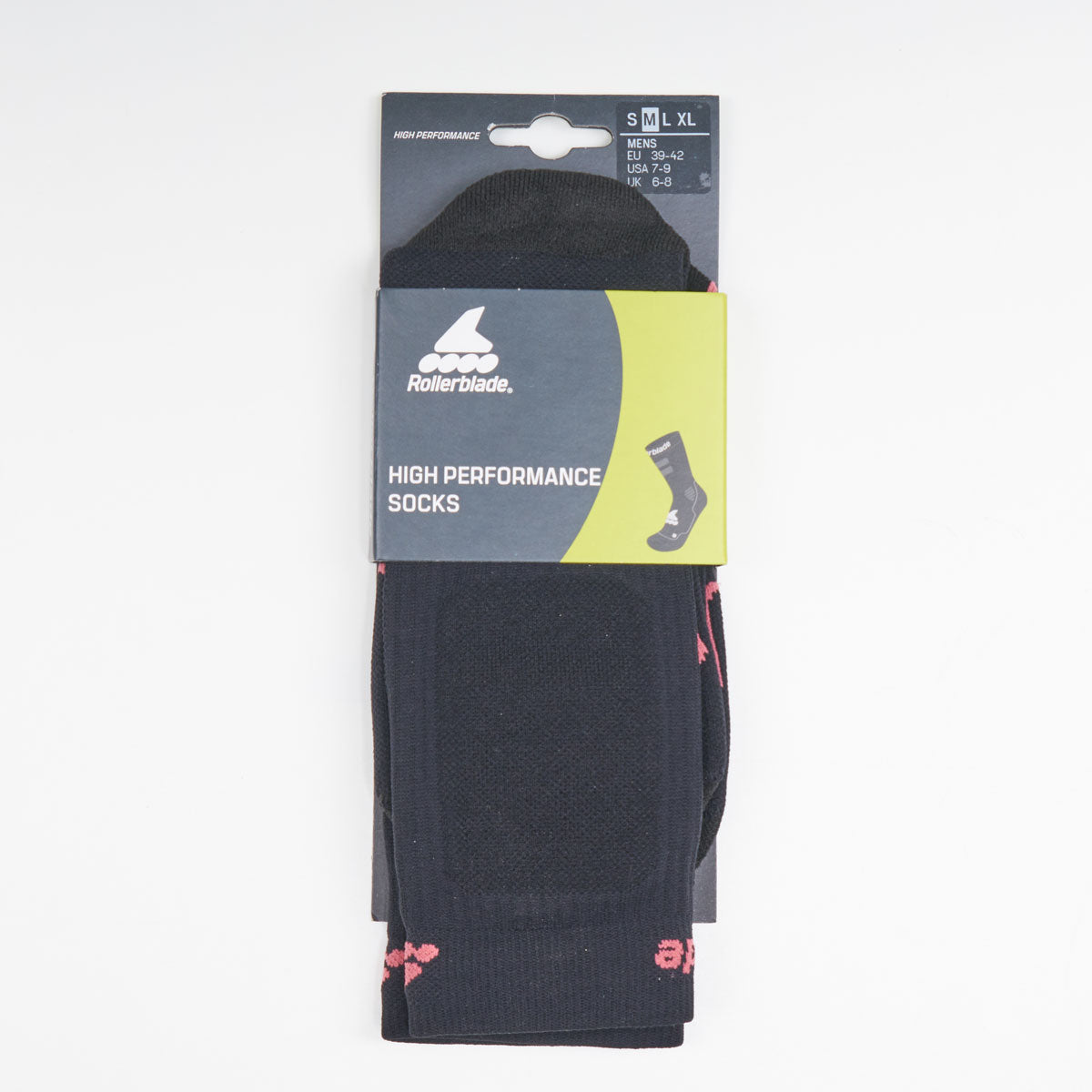 Rollerblade Performance Skate Socks - Black / Pink