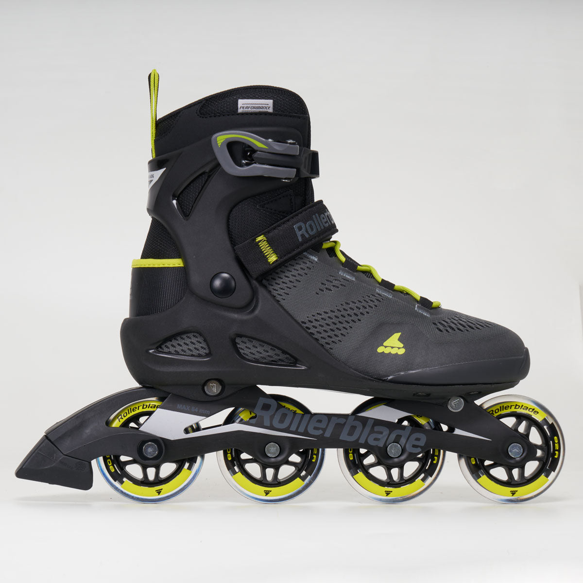 Rollerblade Macroblade 80 Mens Inline Skates - Black/Lime **LAST PAIR**