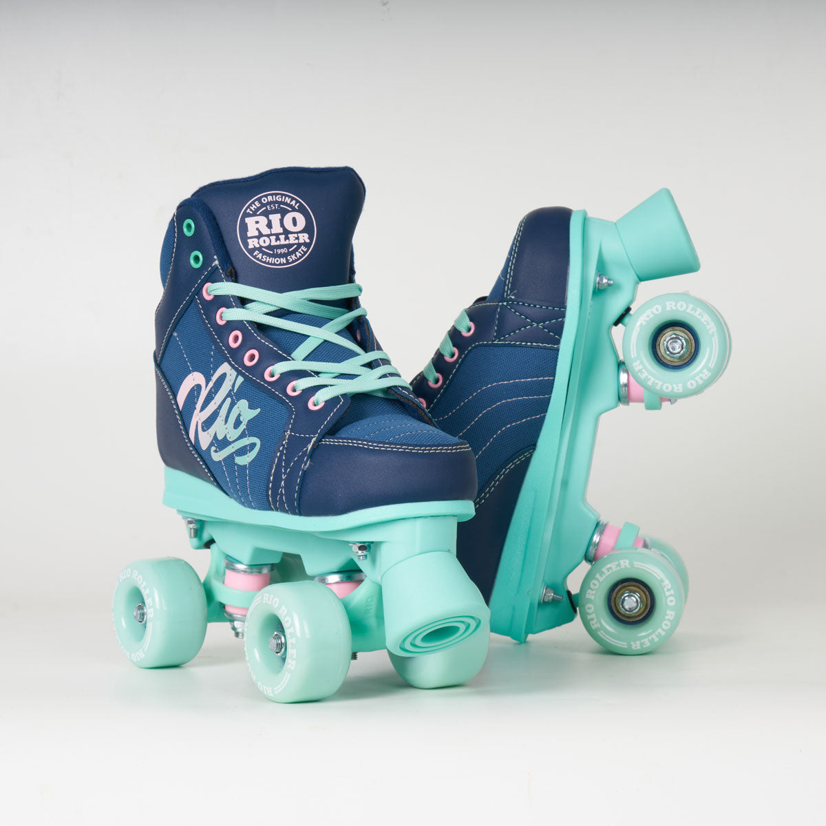 Rio Roller Lumina Quad Skates - Navy / Green