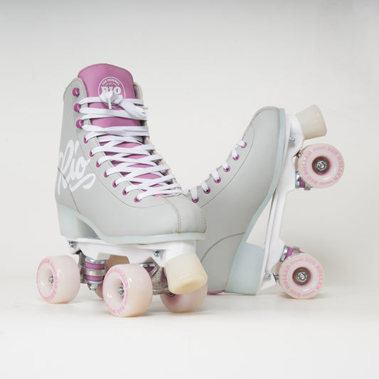 Rio Roller Script Rollerskates - Grey / Purple