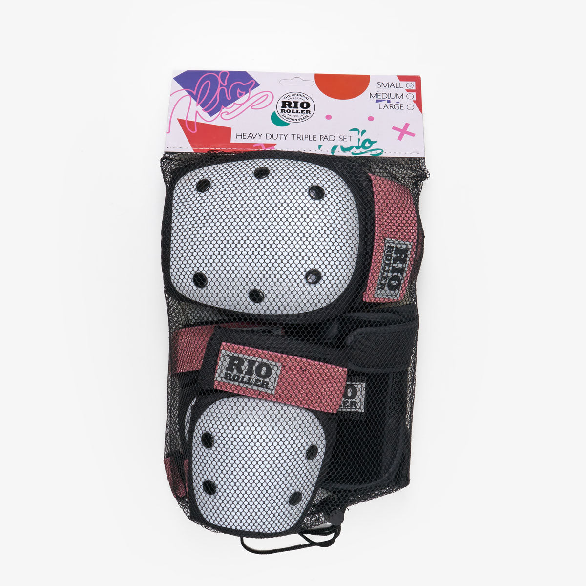 Rio Roller Triple Pad Set - Black / Pink
