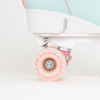 Rio Roller Script Rollerskates - Teal / Coral - Loco Skates