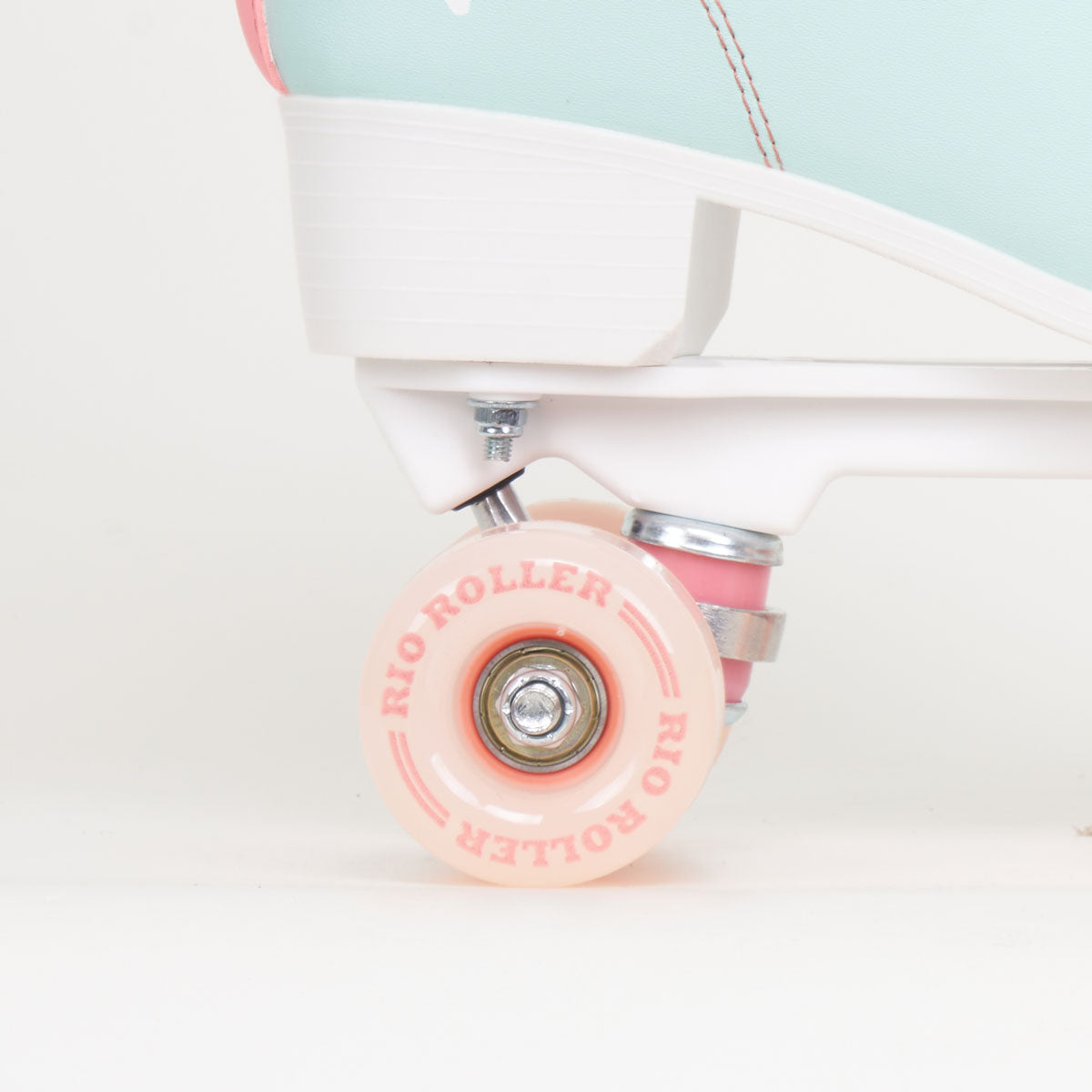 Rio Roller Script Rollerskates - Teal / Coral - Loco Skates
