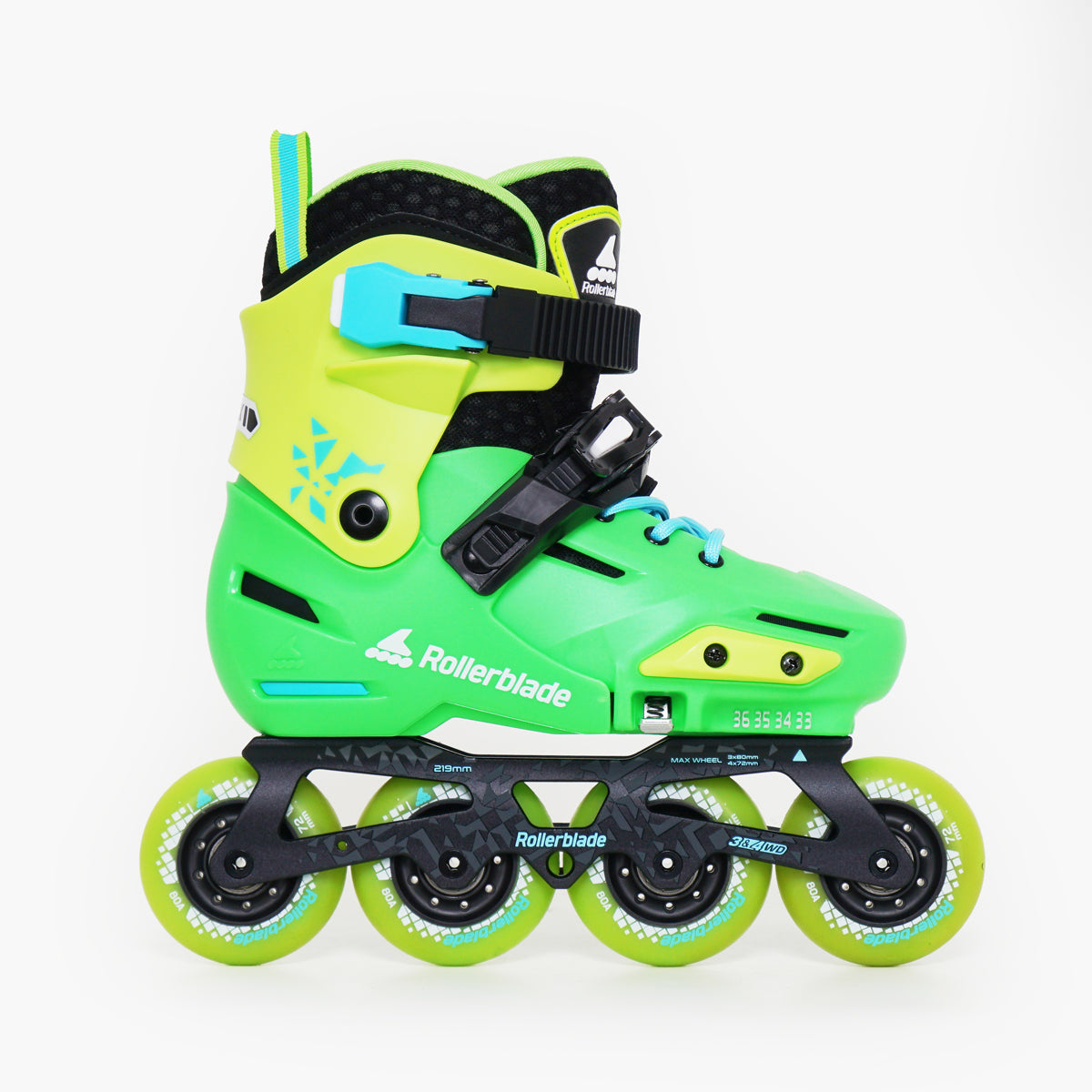 Rollerblade Apex Junior Inline Skates - Unisex - Green / Lime