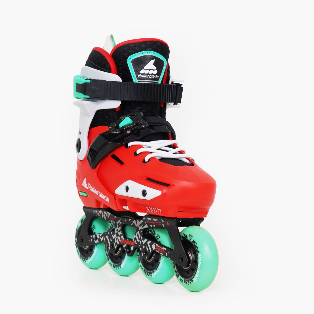 Rollerblade Apex Junior Inline Skates - Unisex - Red / Mint