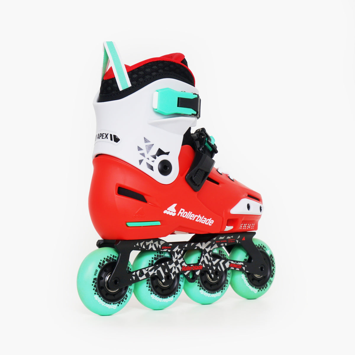 Rollerblade Apex Junior Inline Skates - Unisex - Red / Mint