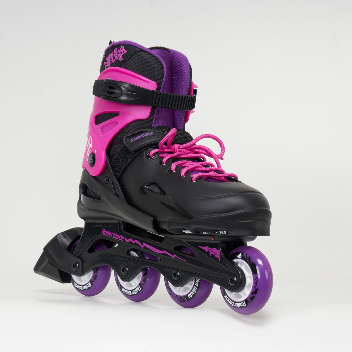 Rollerblade Fury G Junior Skates - Black / Pink
