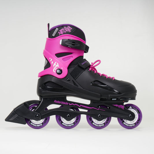 Rollerblade Fury G Junior Skates - Black / Pink