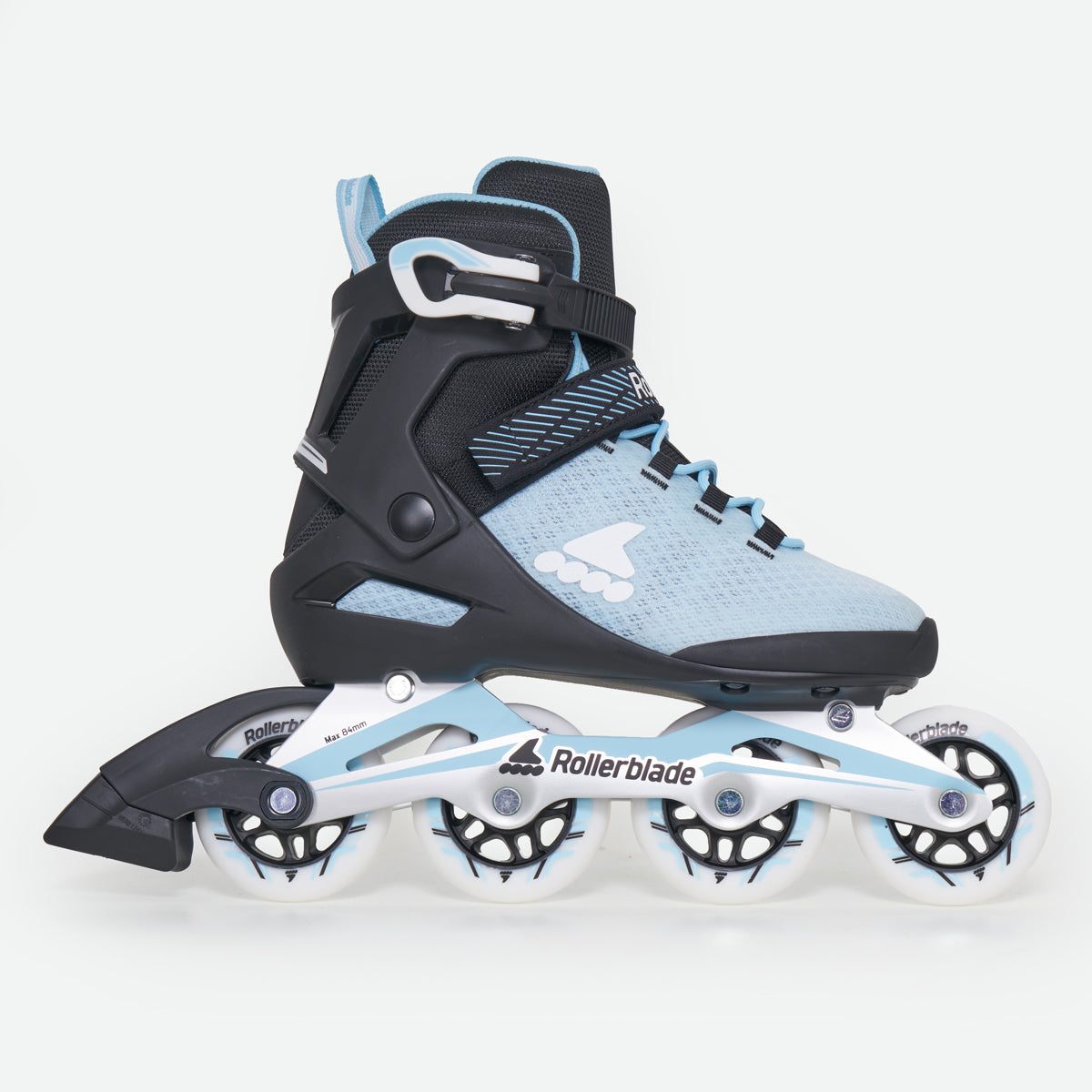 Rollerblade Macroblade 80 Women's Adult Inline Skates - Powder Blue / Black