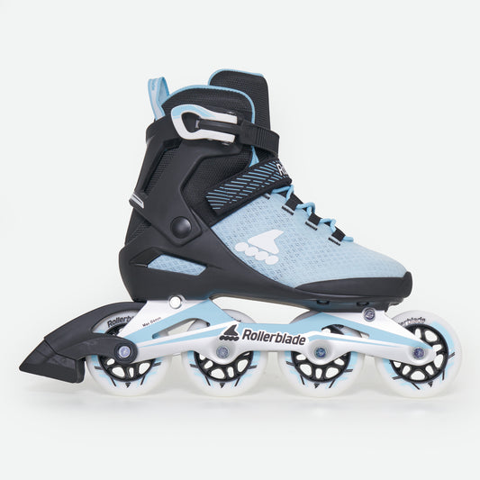 Rollerblade Macroblade 80 Women's Adult Inline Skates - Powder Blue / Black