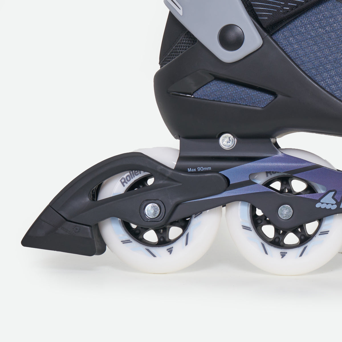 Rollerblade Macroblade 90 — Adult Inline Skates  (Black / Steel Blue)