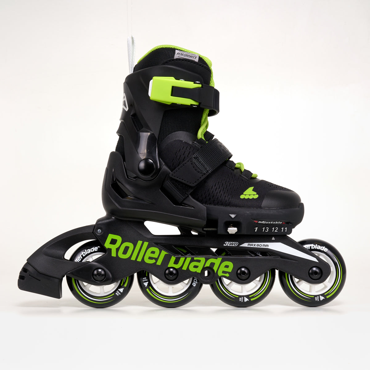 Rollerblade Microblade Junior Inline Skates Black / Lime – Loco Skates