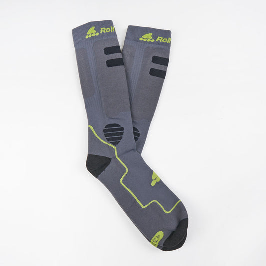 Rollerblade Performance Skate Socks - Grey / Green