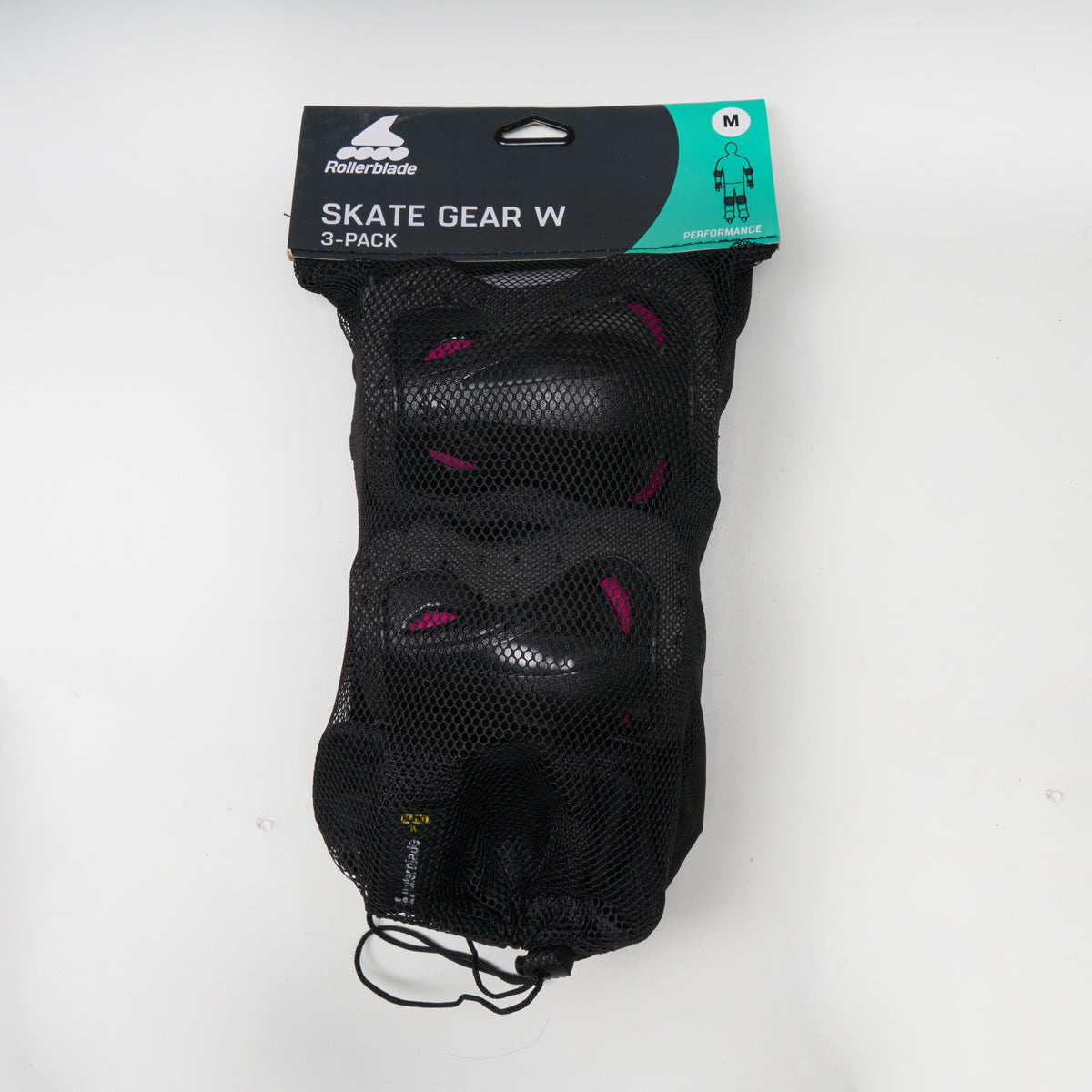 Rollerblade Skate Gear Pad Set - Black/Raspberry