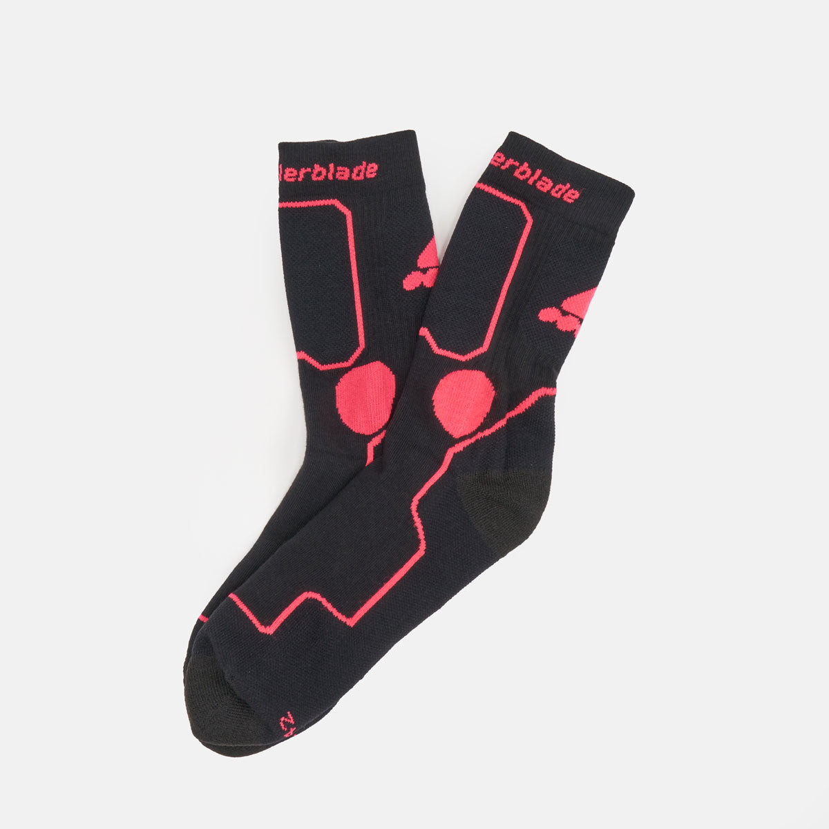 Rollerblade Skating Socks  - Black / Salmon