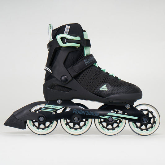 Rollerblade Spark 84 Woman's Inline Skates - Black/ Mint - **LAST PAIR**
