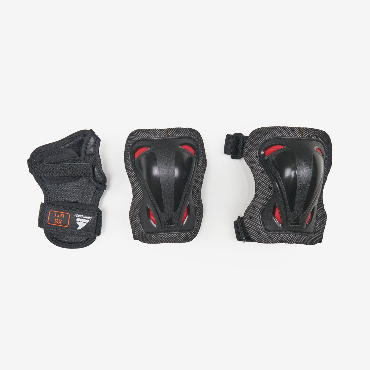 Rollerblade 'Skate Gear' Kids Pad Set - Black & Red