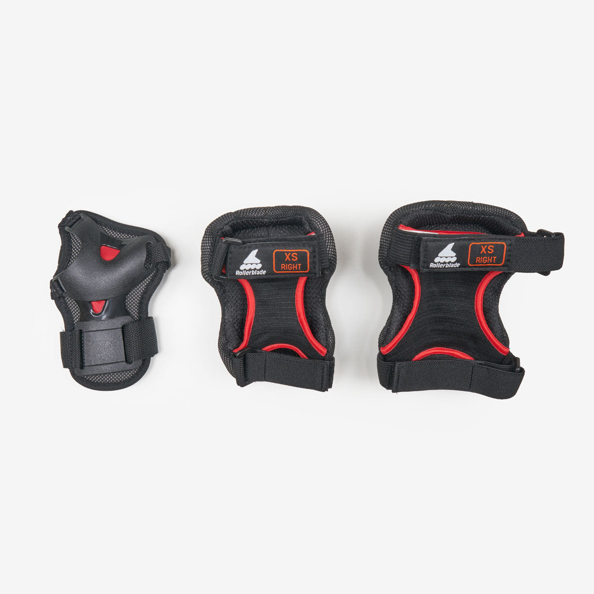 Rollerblade 'Skate Gear' Kids Pad Set - Black & Red