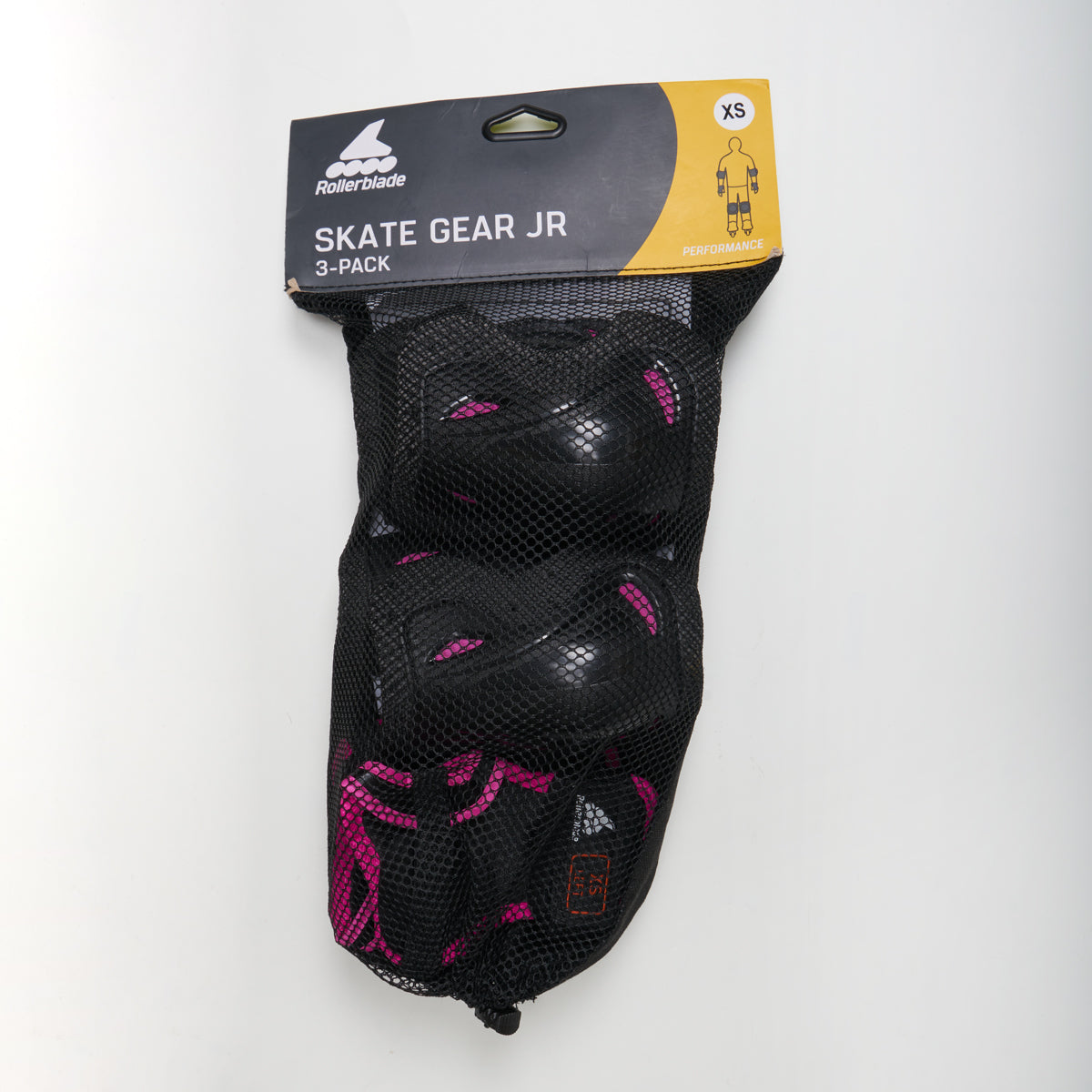 Rollerblade Skate Gear Jnr Black / Pink Pad Set