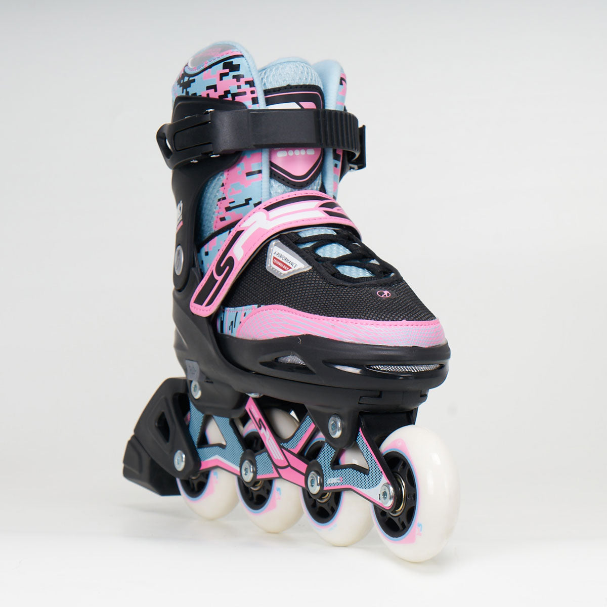 SFR Pixel Adjustable Junior Skates - Blue/Pink