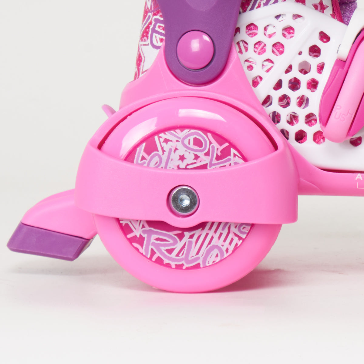 SFR Stomper Adjustable Junior Roller skates -  White / Pink - Loco Skates