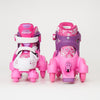 SFR Stomper Adjustable Junior Roller skates -  White / Pink - Loco Skates