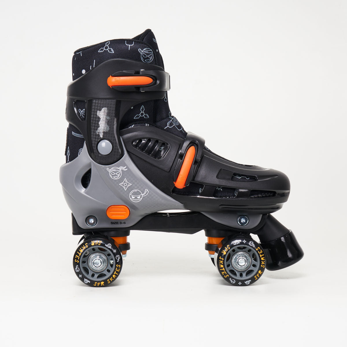 SFR Storm V Ninja Junior Adjustable Quad Skates
