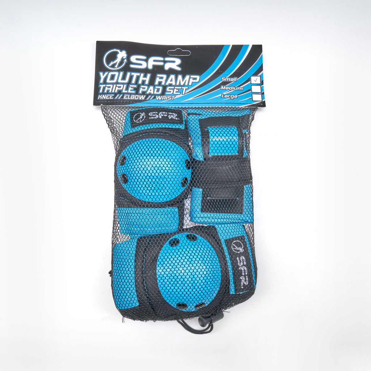 SFR 'Youth Ramp' Kids Triple Pad Set - Blue