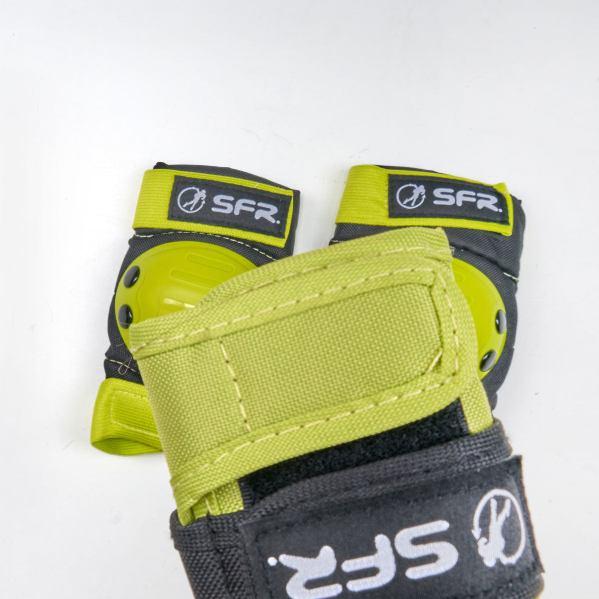 SFR 'Youth Ramp' Kids Triple Pad Set - Lime