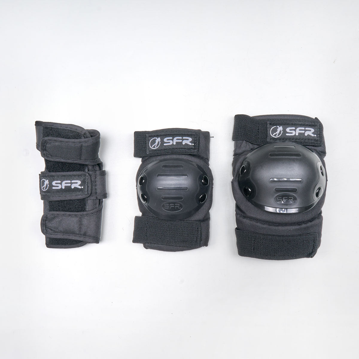 SFR 'Youth Ramp' Triple Kids Pad Set - Black - Loco Skates